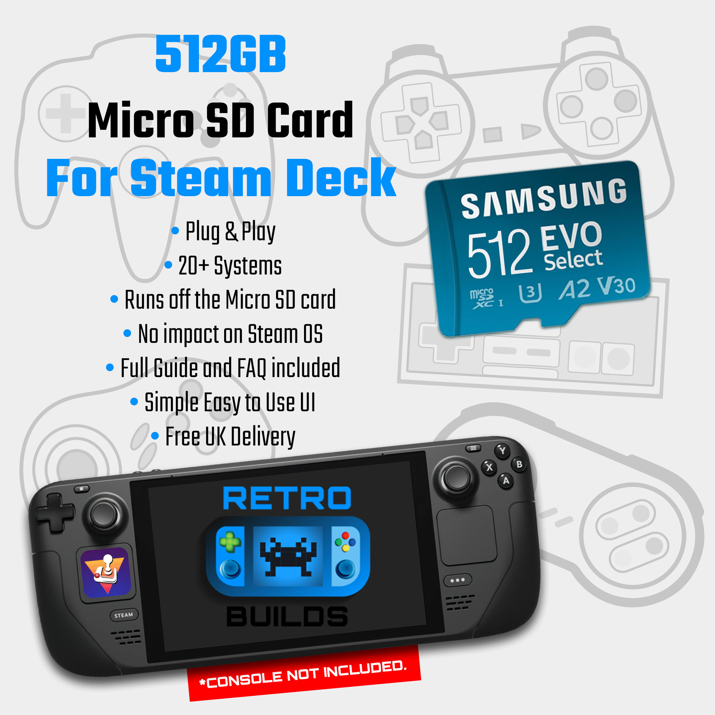 ② Lot Carte mémoire micro sd Nintendo switch de 512gb — Consoles de jeu