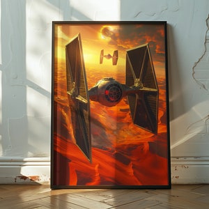 Starwars Battlefront Darth Vader Gaming TREBLE Canvas Art Print