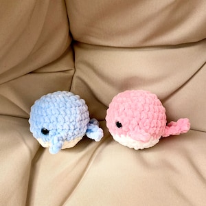 Whale plushie Baby whale (set of 2)