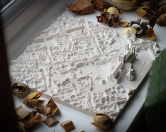 York England | 3D Concrete/Jesmonite City Model  | Stone Effect | Table Art |  Map | York Minister | Gift for York Graduates| Home Decor