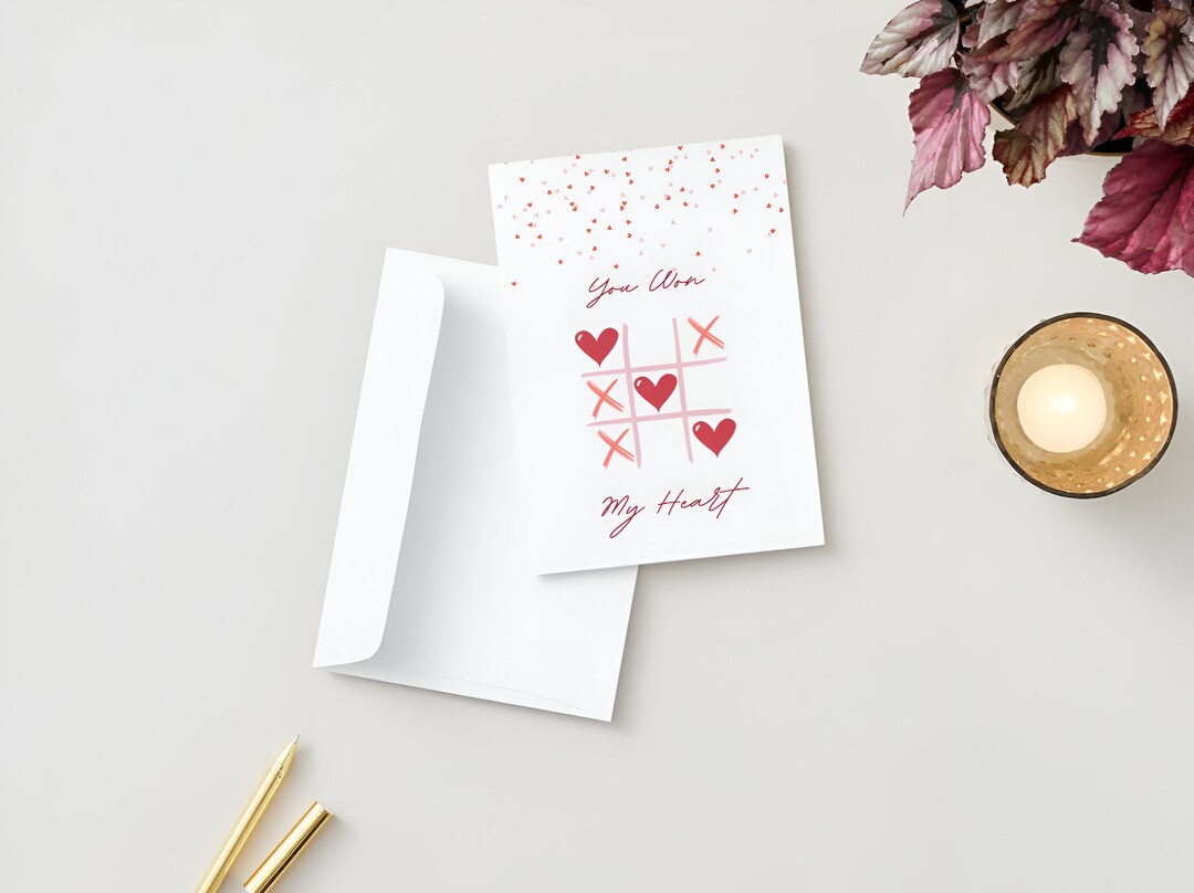 Printable Valentines Day Card, Unique V-day Card, Card for Him/her ...
