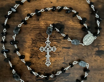 Handmade Black Onyx Rosary