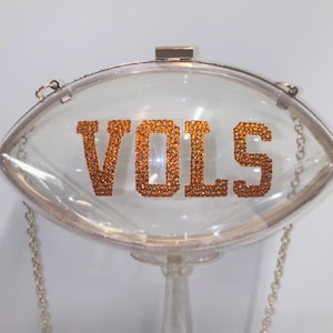 Football Gameday Clear Purse - Bedazzled