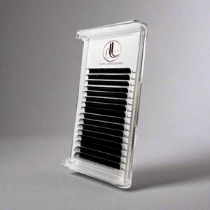 Matte Black Cashmere Eyelash Extensions DD Curl Trays