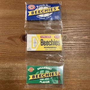 Vintage Beechies Kaugummi Trio-Alle Original und Intakt