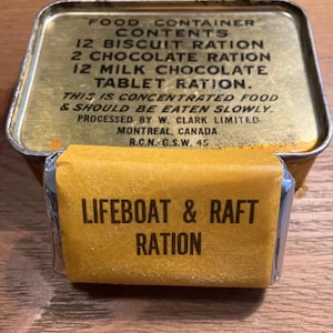 WWII(World War 2)Fry-Cadbury Chocolate Bar From A 1945 Canadian Military Field Ration