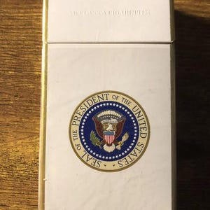 EMPTY-Presidential White House Cigarette Pack-Reagan Administration-EMPTY