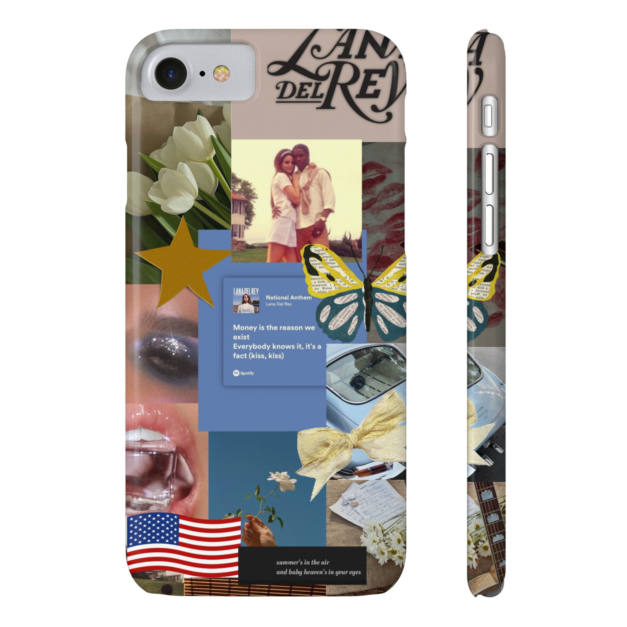 Lana Del Rey Aesthetic Slim Phone Cases, National Anthem Lana Del Del