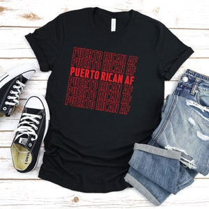 Puerto Rican AF Unisex Jersey Short Sleeve Tee