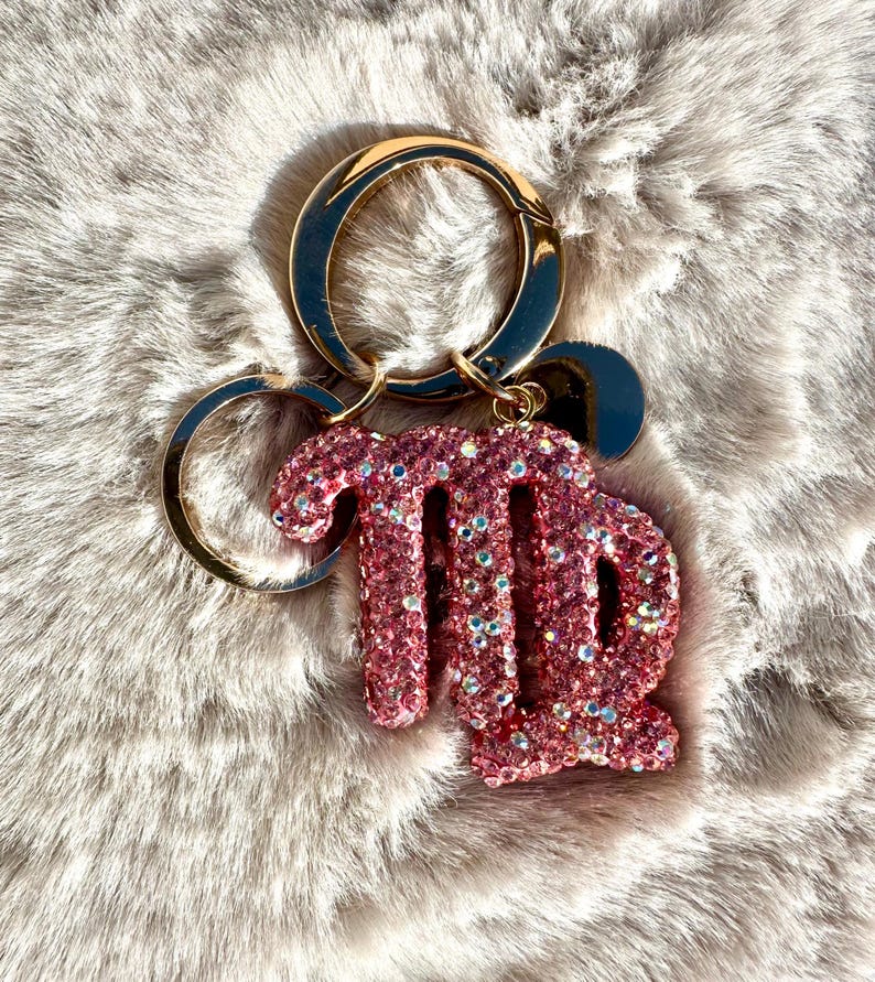 Llavero del zodiaco con burbujas, llavero del zodiaco, dije para bolso con diamantes de imitación, accesorio para el horóscopo, regalo astrológico imagen 5