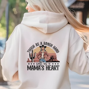 Sunset Cowgirl Hoodie, Retro Western Hoodie, Rodeo Babe Graphic Sweatshirt, Desert Vibes Pullover, Cowgirl Country Gift