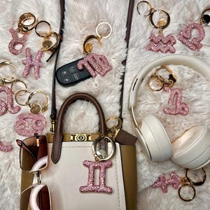 Llavero del zodiaco con burbujas, llavero del zodiaco, dije para bolso con diamantes de imitación, accesorio para el horóscopo, regalo astrológico imagen 2