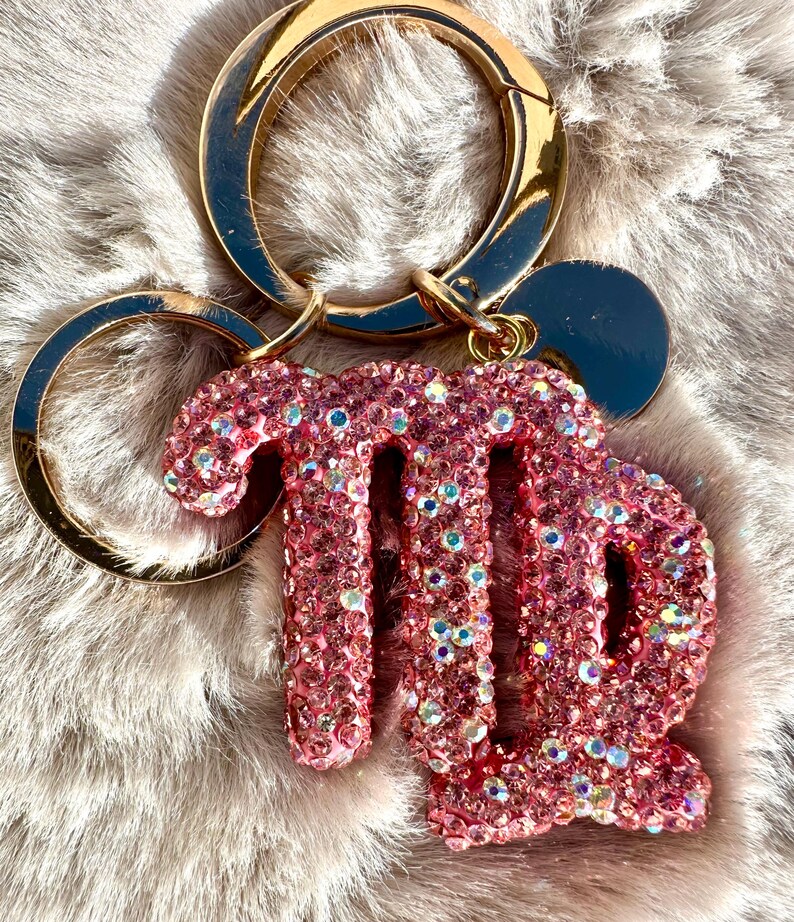 Llavero del zodiaco con burbujas, llavero del zodiaco, dije para bolso con diamantes de imitación, accesorio para el horóscopo, regalo astrológico imagen 6