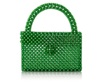 Die ""Lizzy"" Perlen Handtasche, Abendtasche, Statement Piece."