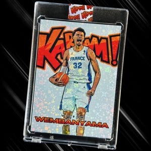 Victor Wembanyama KaBaaM! Novelty Trading Card | Paris 2024 | San Antonio Spurs | Holographic