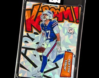 Josh Allen Custom Made KaBooM Style Trading Card | Buffalo Bills