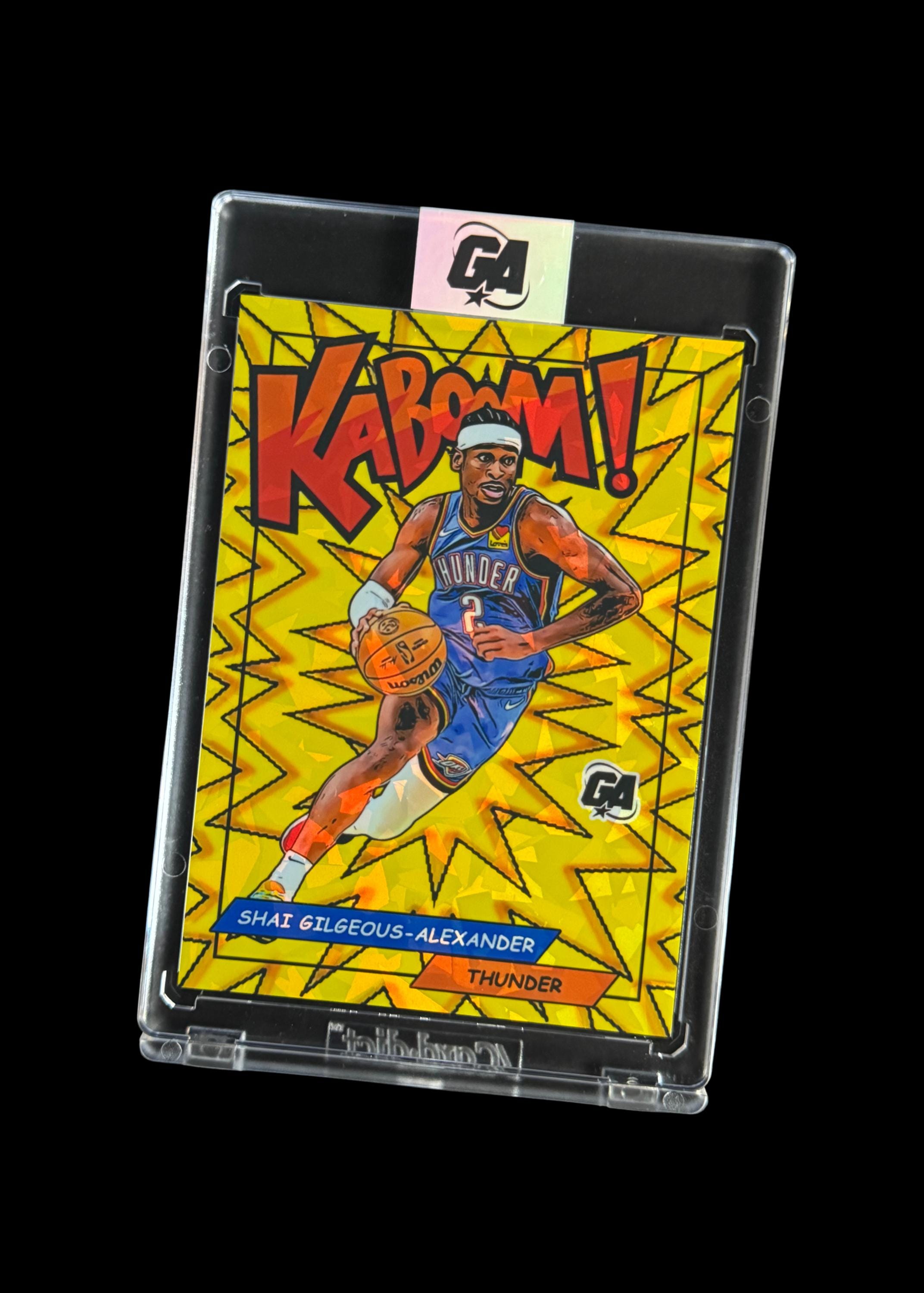 Shai Gilgeous-Alexander Custom Made KaBooM Style Trading Card | Oklahoma City Thunder | Holographic