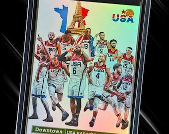 USA Basketball Downtown Style Trading Card | Paris 2024 | Holographic