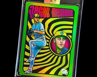 2023 Panini Prizm - Jacob Misiorowski #108 Blue Ice Prizm (RC) For Sale