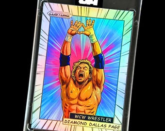 Tarjeta coleccionable personalizada estilo manga de Diamond Dallas Page