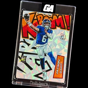 Jaxson Dart Custom Made Kaboom Style Trading Card | New York