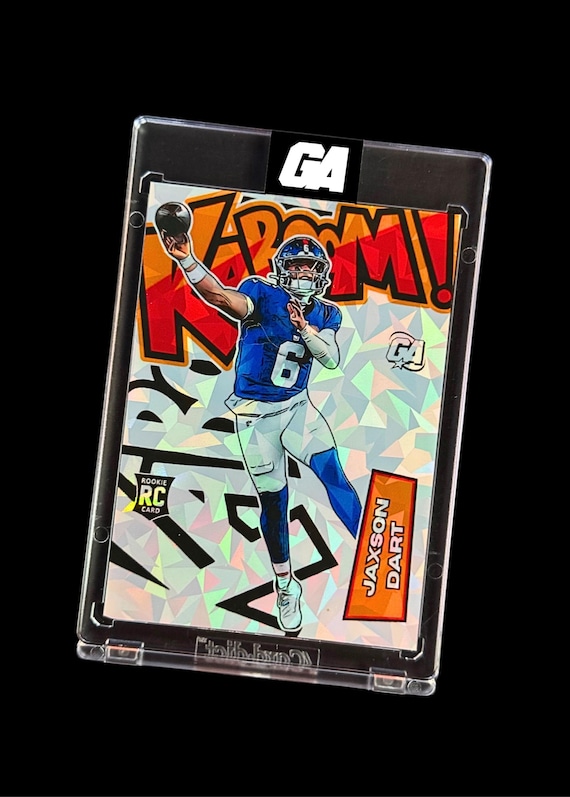 Jaxson Dart Custom Made Kaboom Style Trading Card | New York