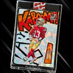 Brock Purdy KaBooM ! Cartes à collectionner fantaisie de style | 49ers de San Francisco | Holographique