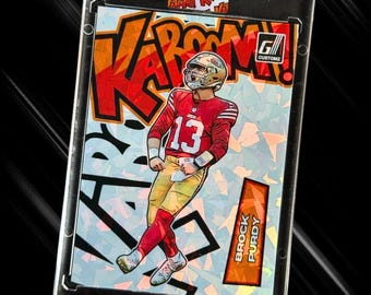 Brock Purdy KaBooM! Style Novelty Trading Card | San Francisco 49ers | Holographic