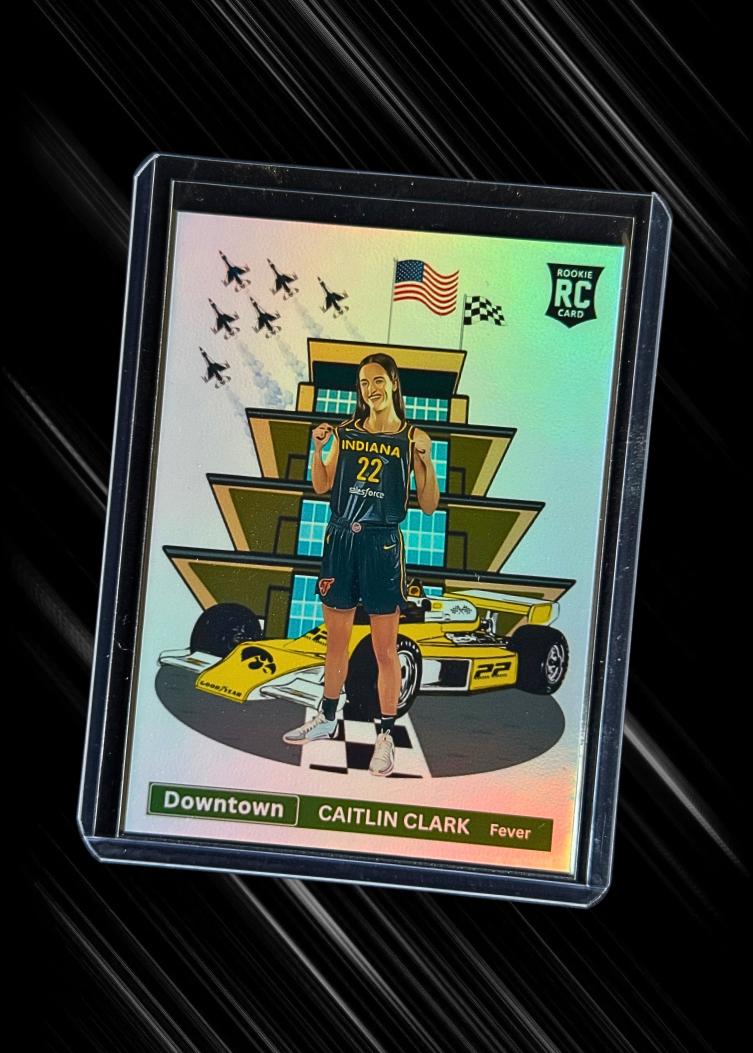 Caitlin Clark Downtown Style Trading Card | Indiana Fever | Rookie | Holographic