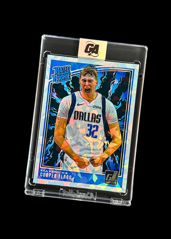 Cooper Flagg Custom Made Rookie Trading Card - Holo Variant