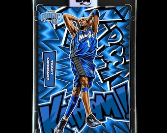 Tarjeta coleccionable personalizada de Tracy McGrady - Estilo KaBooM / Magic