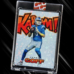 Jared Goff KaBaaM ! Cartes à collectionner fantaisie | Lions de Détroit | Holographique