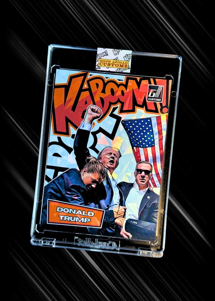 Donald Trump KaBoom! Style Novelty Trading Card #DJT | USA President Elect | Holographic
