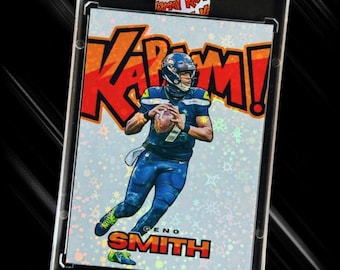 Tarjeta coleccionable novedosa de Geno Smith KaBaaM! / Seattle Seahawks / Holográfica