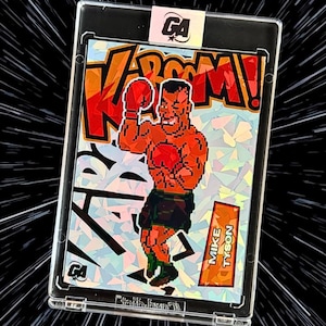 Cartes à collectionner de style KaBooM faites sur commande de Mike Tyson | Coup de poing !! | Holographique