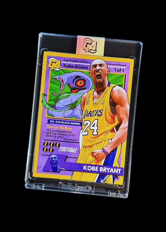 kobe bryant jersey basketball card