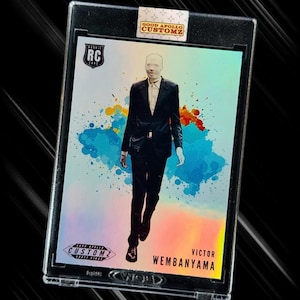 2023 Victor Wembanyama/Slenderman Novelty Trading Card | Color Blast | Rookie | San Antonio Spurs