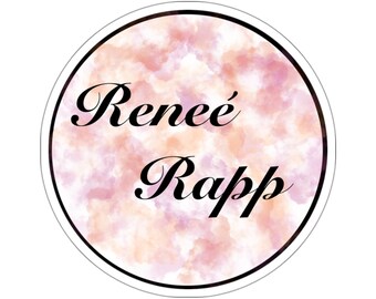 Renee Rapp avec des nuages de couleur lesbienne Sticker