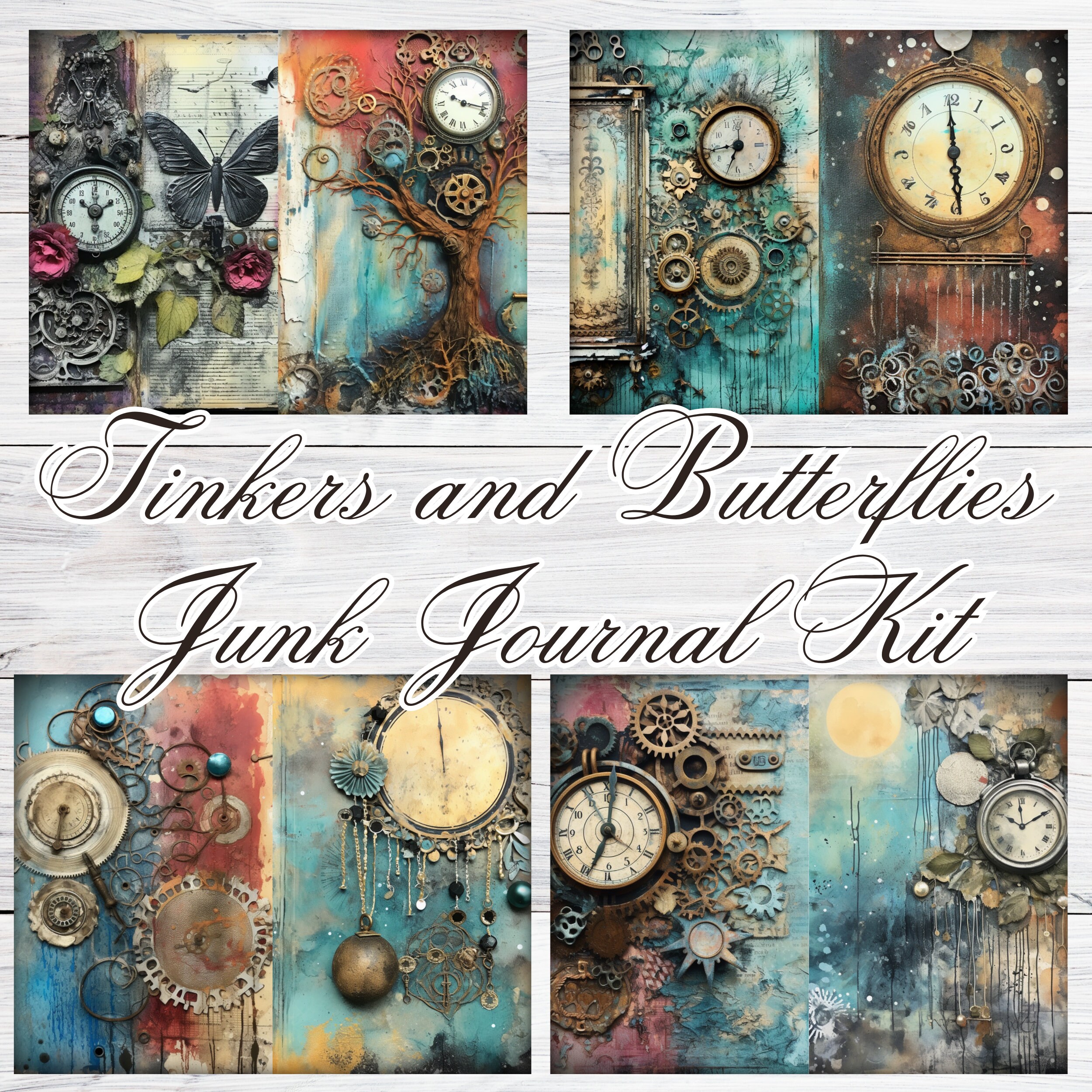 Junk Journal Kit Journaling Kits Junkjournaling Digital Printable ...