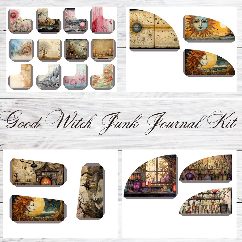 Witch Junk Journal Grimoire Kit Journaling Journalkit Junkjournal ...