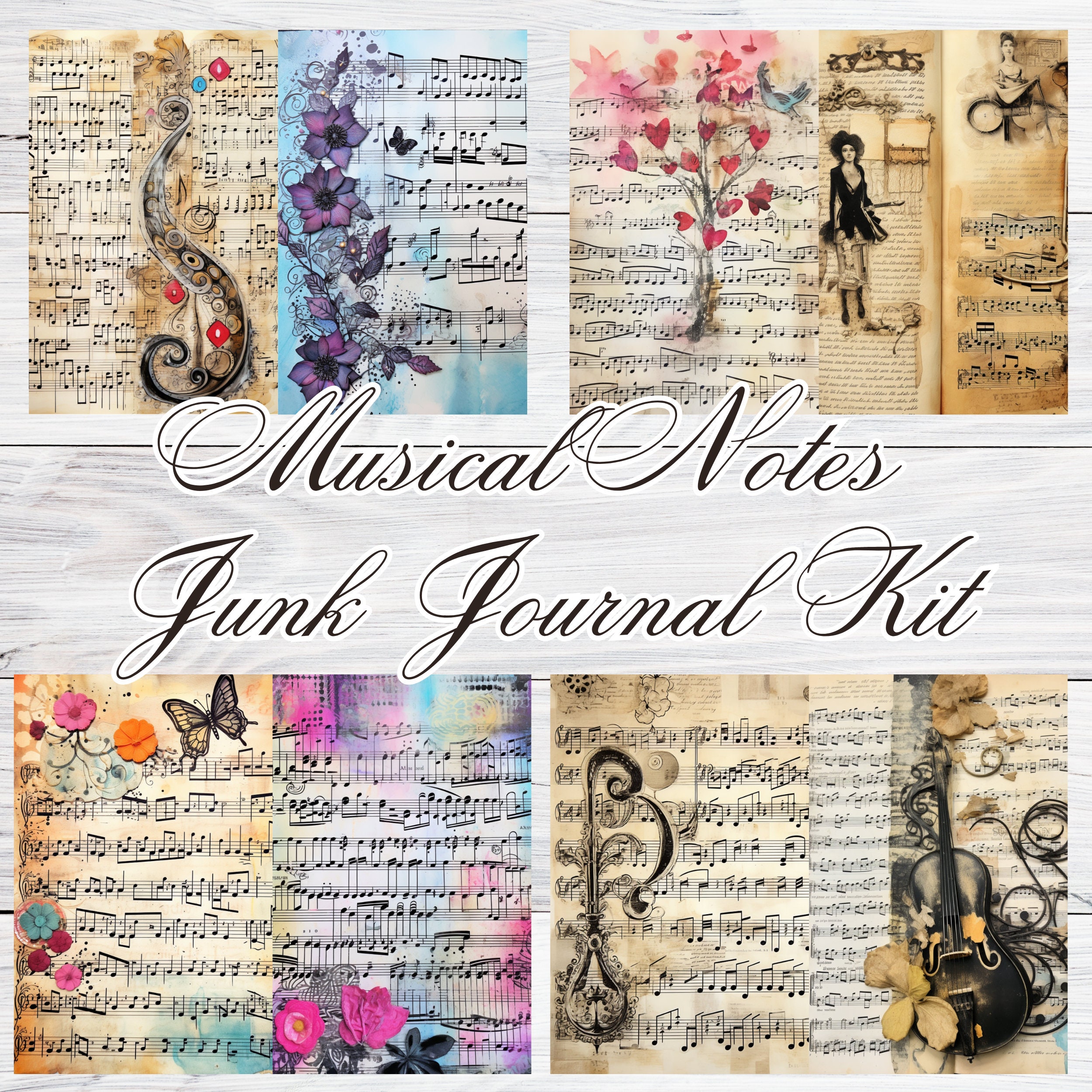 JUNKJOURNAL✤『レッスンnote』 Day 26: Vintage (Junk Journal July 2025) - YouTube