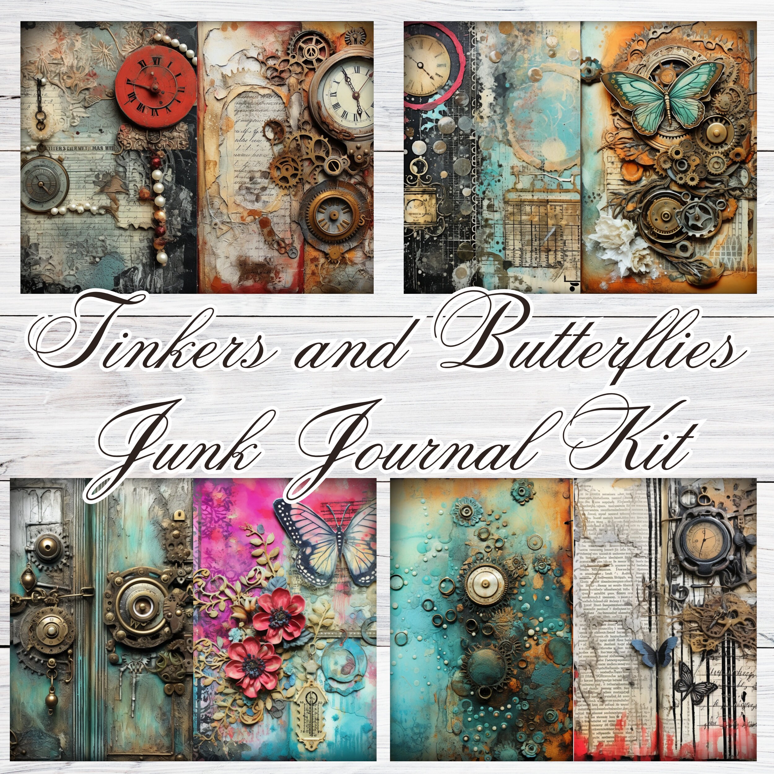 Junk Journal Kit Journaling Kits Junkjournaling Digital Printable ...