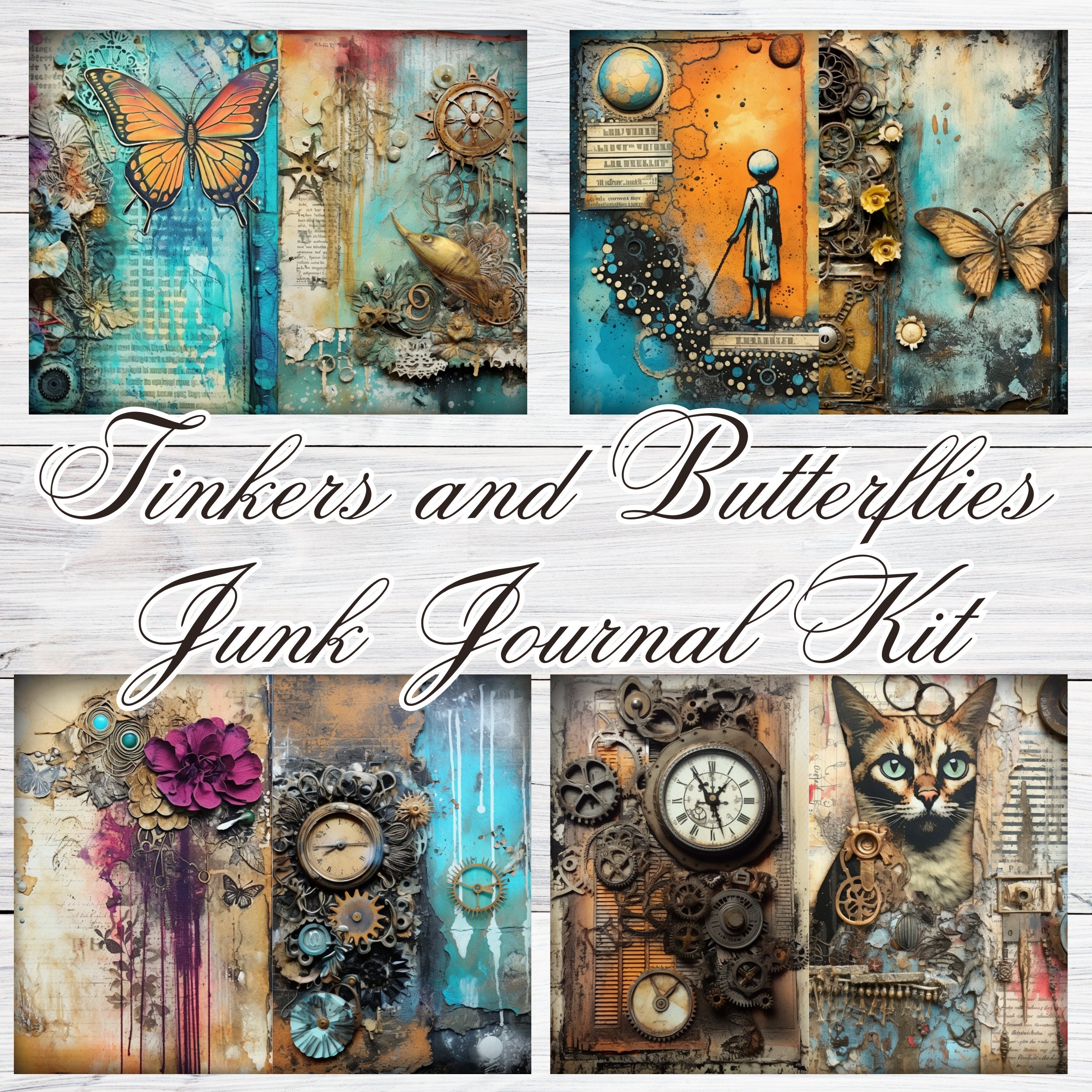 Junk Journal Kit Journaling Kits Junkjournaling Digital Printable ...