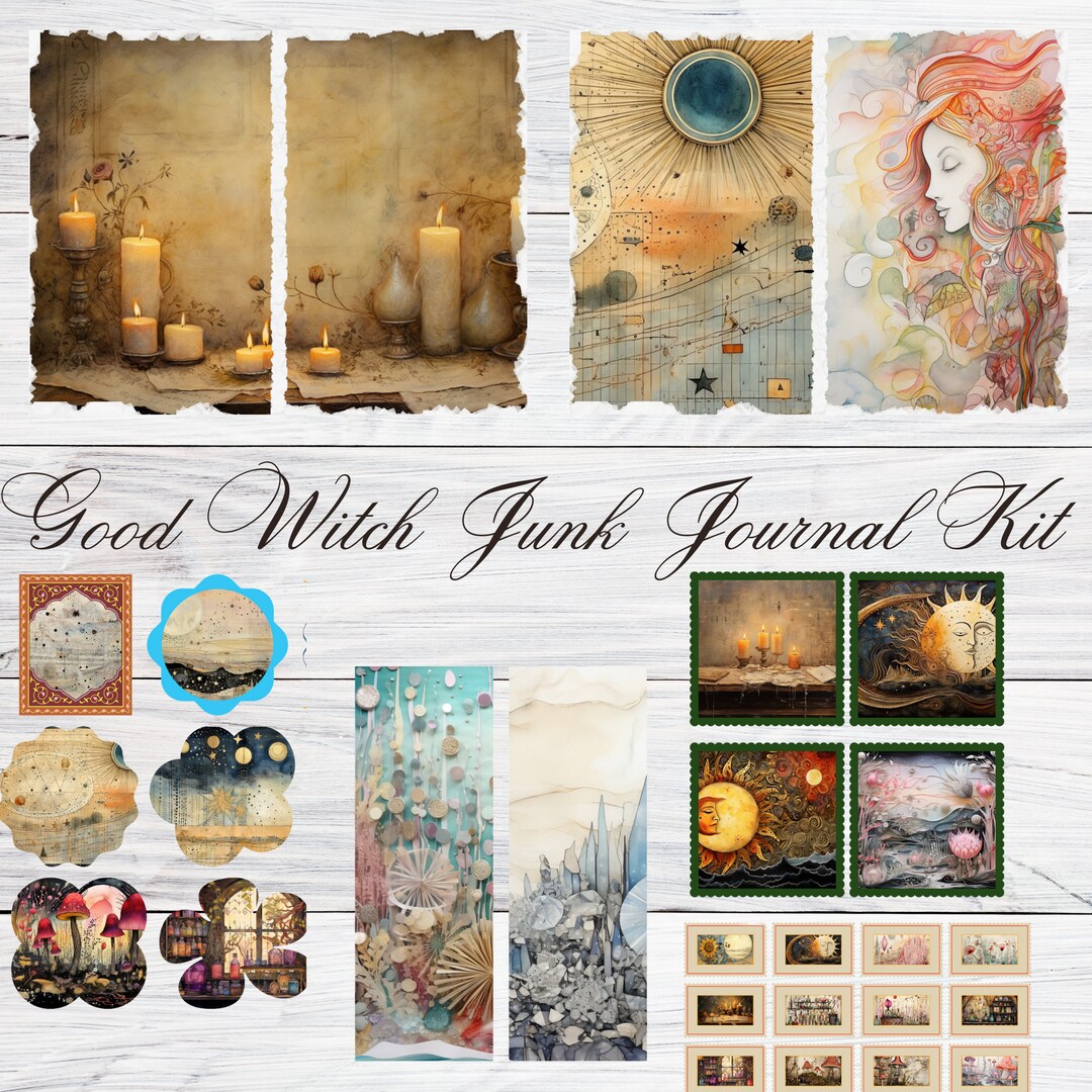 Witch Junk Journal Grimoire Kit Journaling Journalkit Junkjournal ...