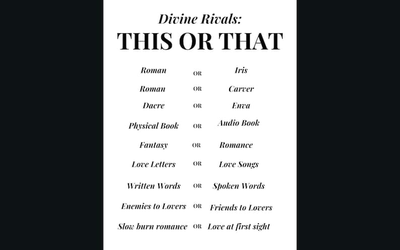 Divine Rivals Book Club Guide, Printable, Discussion Questions, Coloring Page, Game, Activity, Digital, Booktok, Party, Themed, Hosting image 2