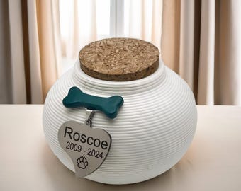 Minimalistische Keramik Hundeurne: Haustier-Memorial-Andenken (Bis 10 kg)