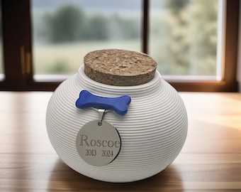 Keramik Hundeurne (20lbs): Royal Blue Bone Design, Haustier-Memorial-Andenken