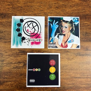 Blink 182 Waterproof Vinyl 2x2 Album Cover Stickers
