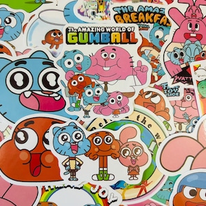 Amazing World of Gumball Waterproof Vinyl Stickers - Gumball, Darwin