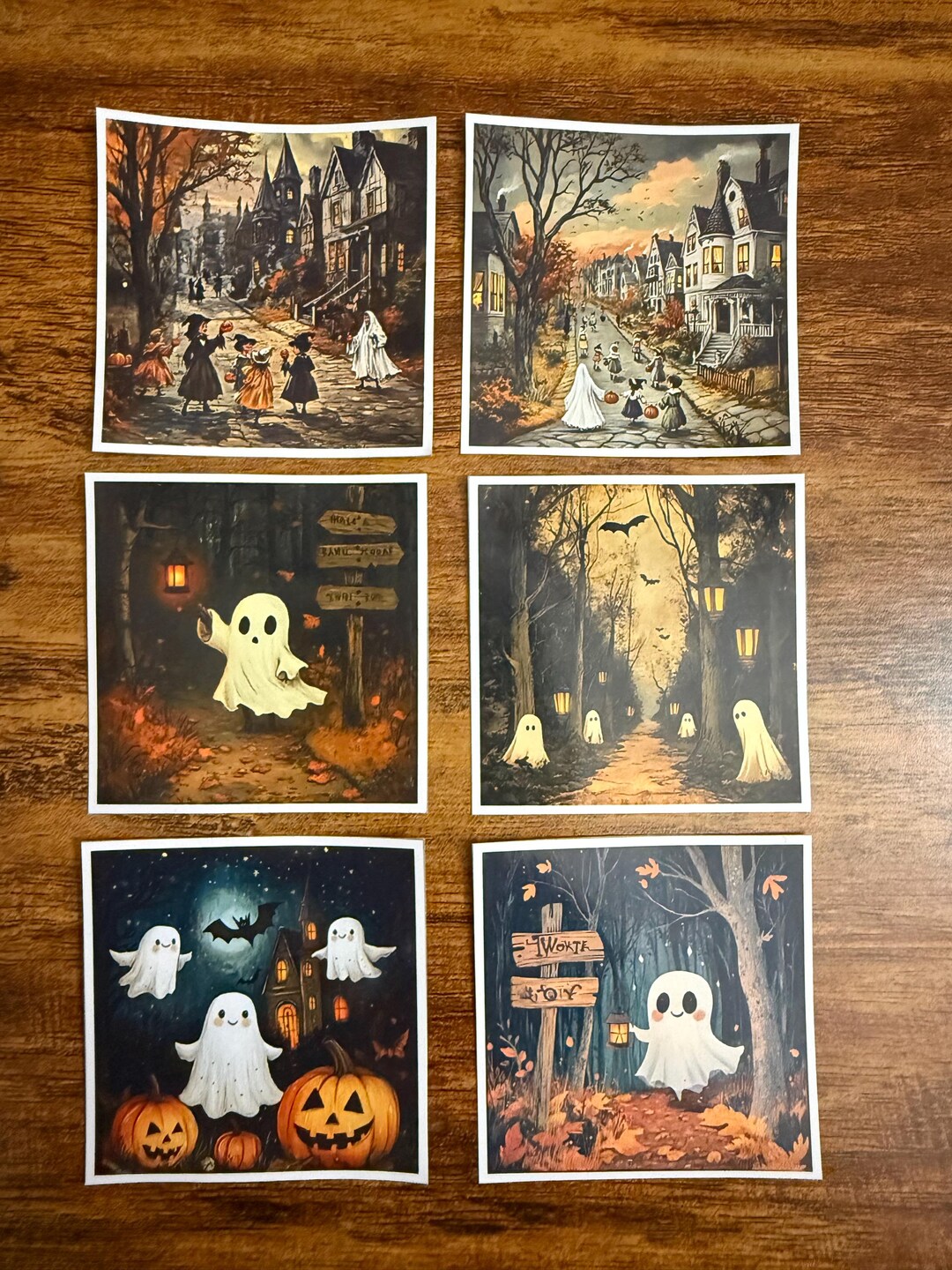 Vintage Haunted Halloween Town Waterproof Vinyl Stickers - Etsy